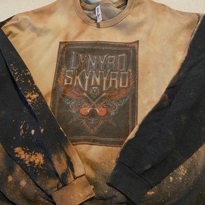 Bleached Lynyrd Skynyrd long sleeve sweatshirt
